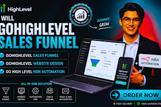 gohighlevel sales funnel gohighlevel website design go high level n8n automation