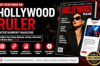publish article or interview on top celebrity magazine