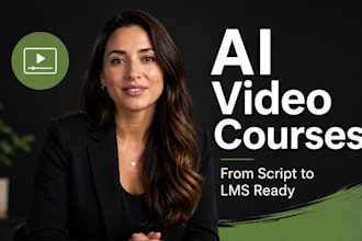 create an elearning video course with ai