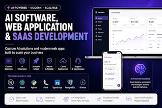 create ai web app, ai saas, ai website, ai software