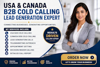 do USA and canada b2b cold calling for lead generation