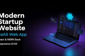 design and develop a modern startup website