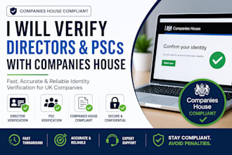 handle companies house identity verification for UK directors and pscs