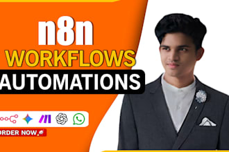 build n8n automation, n8n workflows, n8n ai agents as n8n automation specialist