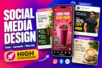 do facebook ad creative, ads design, instagram post, social media post design