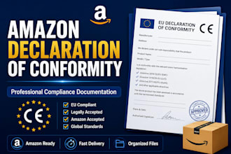 prepare amazon declaration of conformity and compliance documents