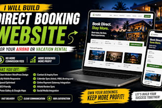 build a direct booking website for your airbnb or vacation rental