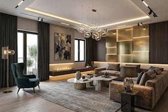 design modern cozy living room interior space and 3d room layout using sketchup