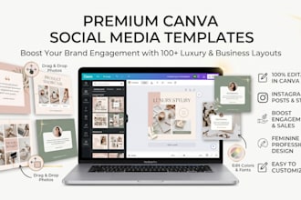 design editable canva social media templates for your brand
