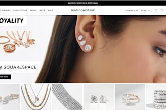 build squarespace fashion store website jewelry store boutique ecommerce website