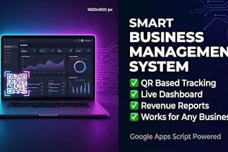 build a smart qr based business management system with live dashboard