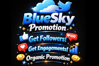 increase bluesky organic audience, blue sky promotion