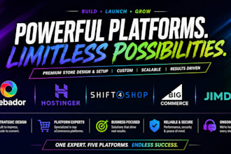 build webador website, hostinger, shift4shop, bigcommerce, webador redesign