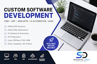 build custom CRM erp saas web app and ai automation solutions