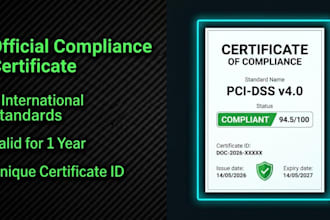 audit your code and issue an official compliance certificate
