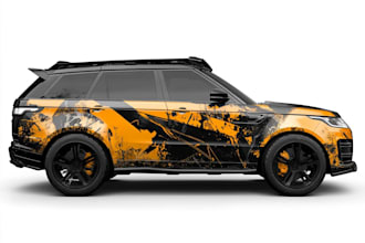 creative custom car wrap, van wrap, truck wrap