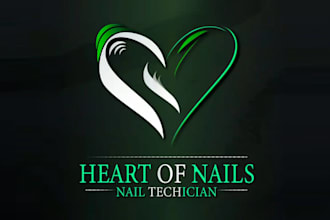 design particular cosmetics nail technician logo