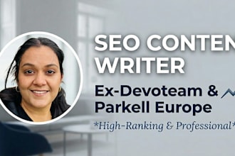 write high ranking SEO articles and blog posts