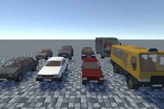 do low poly, stylised 3d vehicle models