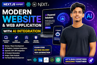 build a nextjs web application with ai integration