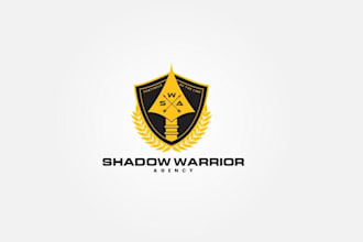 design shadow warrior agency logo