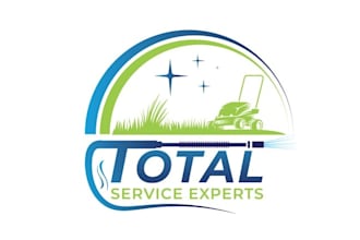 design durable landscaping commercial cleaning logo