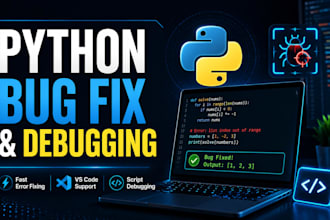 debug fix and optimize your python code and scripts