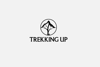 design simple backpacking company logo