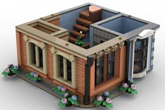design a custom 3d lego moc with bricklink studio files and pdf instructions