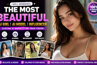 generate the most beautiful ai girl ai model influencer for your social media