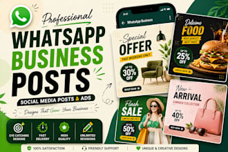 design whatsapp posts and social media ads