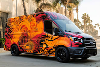 make car wrap, van wrap design