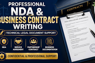 draft professional nda and business contract technical documents