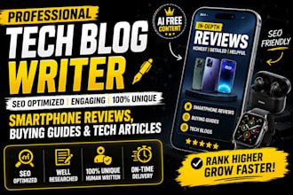 write gaming and smartphone blog articles