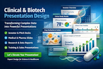do pharmaceutical clinical trial result presentation design for biotech research