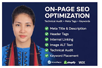do on page SEO optimization with technical audit and keyword research