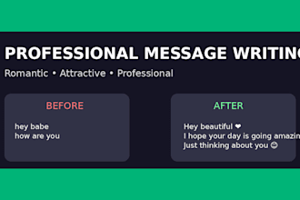 write professional messages, and attractive text content