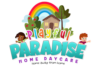 do great preschool childcare daycare baby shop and kids logo design