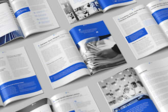 design a professional report or business publication