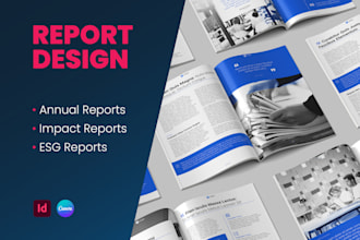 design a professional report or business publication