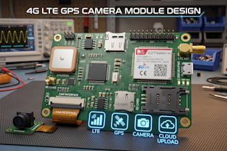 design and prototype 4g lte gps camera modules for vehicle and iot applications