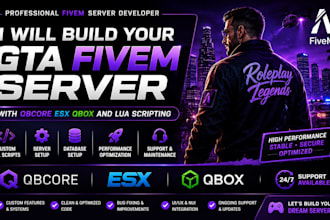 build your gta fivem server with qbcore esx qbox and lua scripting