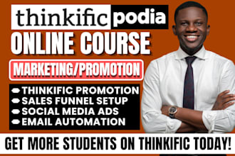 online course promotion, kajabi coaching course marketing thinkific sales funnel