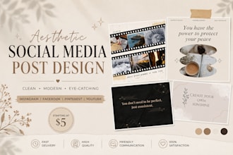 design aesthetic instagram posts and posters