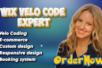 setup your wix website using wix velo code, wix code database, wix studio expert