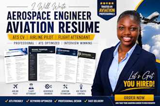 write aerospace engineer aviation resume ats cv airline pilot flight attendant