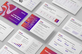 design a clean professional presentation deck