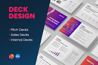 design a clean professional presentation deck