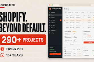 build a custom shopify app, API integration or automation