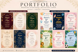 design wedding invitation, birthday cards